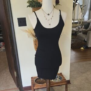 Mono B Black Mini Dress